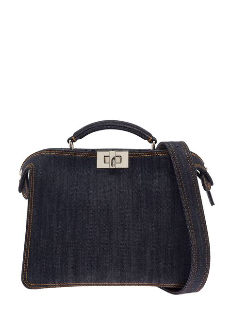 fendi selleria peekaboo bag men|Fendi denim peekaboo.